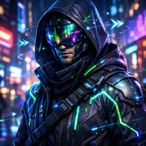 Neon Drifter Vector #006