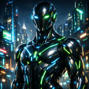 Neon Sentinel Pulse #035