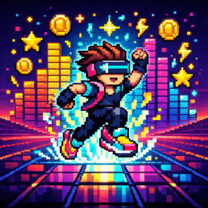 Chiptune Runner Level-Up #008